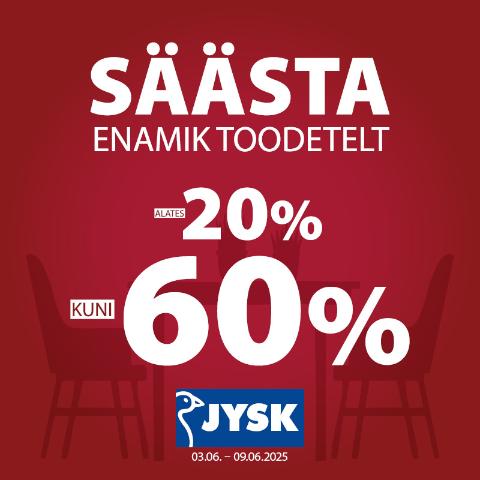 Säästa enamik toodetelt alates 20% kuni 60%